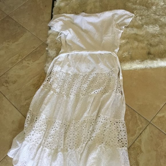 Ralph Lauren eyelet dress size 16 New $438 - Picture 2 of 3